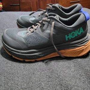 HOKA ONE ONE Stinson ATR 6 Trail-Running Shoe - Men's 7.5/Women's 9- Gray/Orange